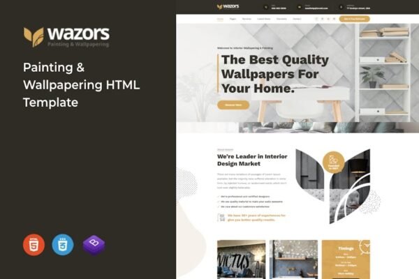 Wazors - Painting & Wallpapering HTML Template