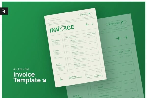 White Simple Invoice