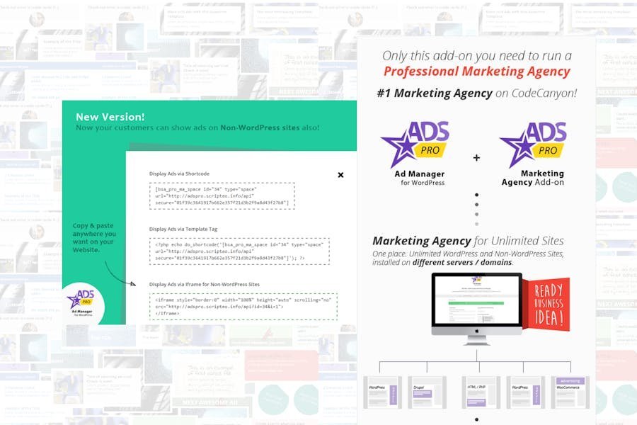 WordPress Marketing Agency - Ads Pro MA add-on 1 WordPress Marketing Agency - Ads Pro MA add-on
