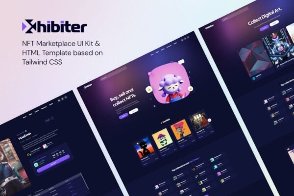 Xhibiter  NFT Marketplace HTML Template