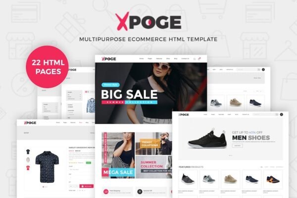Xpoge  Multipurpose eCommerce HTML Template