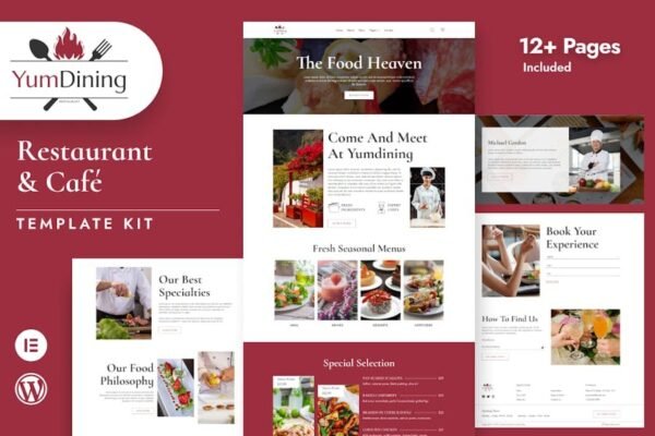 Yumdining - Restaurant & Café Elementor Template Kit