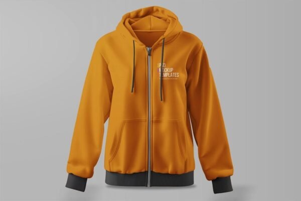 Zip Hoodie Mockup