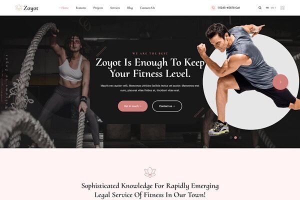 Zoyot - Sports and Fitness HTML Template