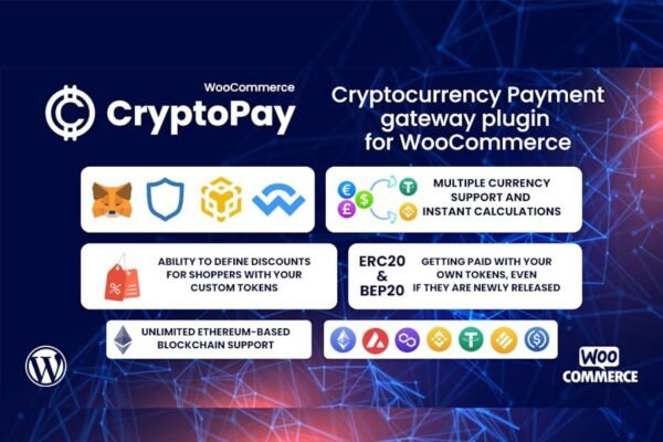 Cryptocurrency payment gateway plugin WooCommerce