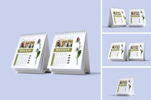 Desk Calendar Mockup