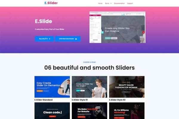 Elementor Slider Addons - Widget