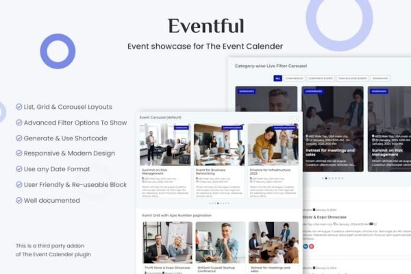 Events Showcase For The Events Calendar