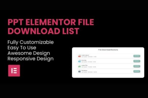 File Download List Elementor Widget