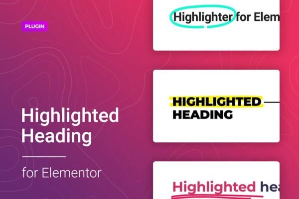 Highlighted headings for Elementor