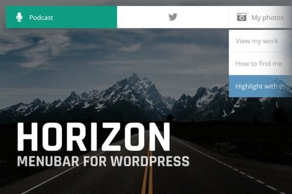 Horizon Menubar for WordPress