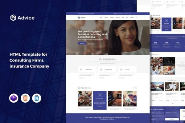 iAdvice - Business Consulting HTML Template