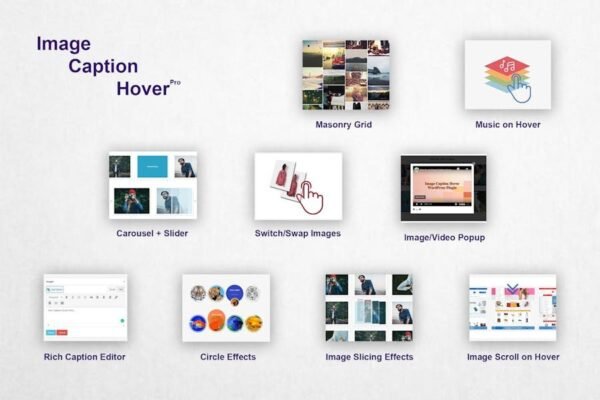 Image Caption Hover Pro
