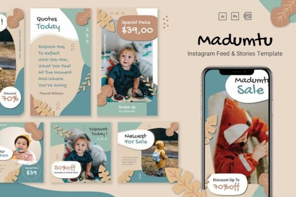 Madumtu - Instagram Feeds & Stories Pack