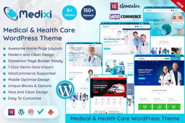 Medixi - Doctor & Medical Care WordPress Theme