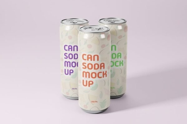 Soda Can Mockup