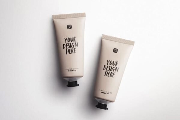 Two Cosmetic Tubes Mockups Layout