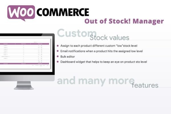 WooCommerce Out of Stock! Manager