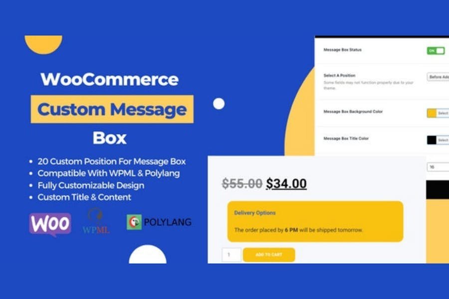 WooCommerce Product Page Custom Message Box 1 WooCommerce Product Page Custom Message Box