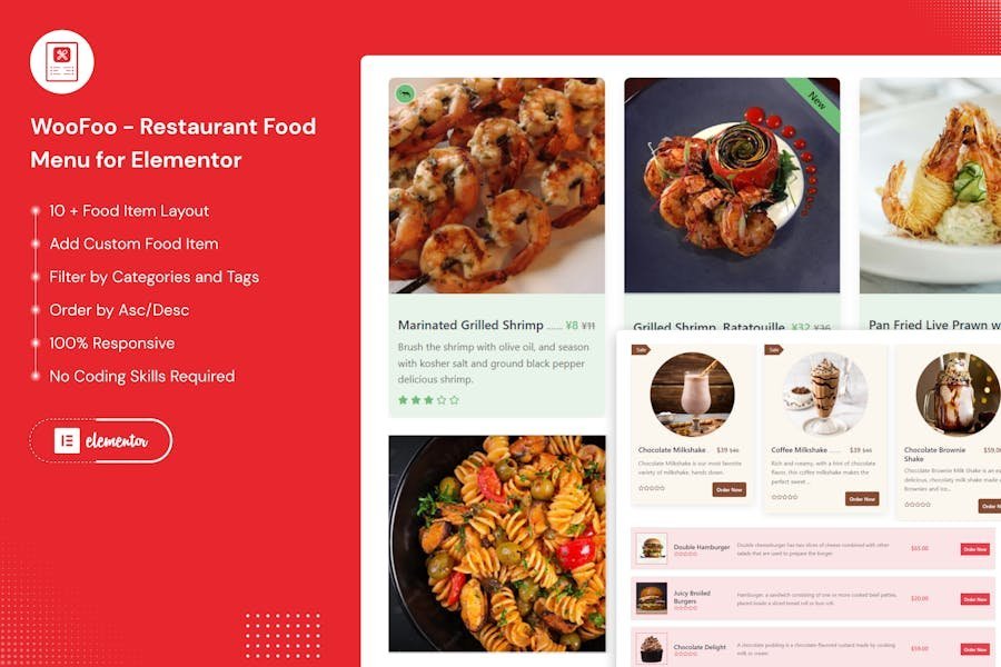 WooFoo - Restaurant Food Menu for Elementor 1 WooFoo - Restaurant Food Menu for Elementor