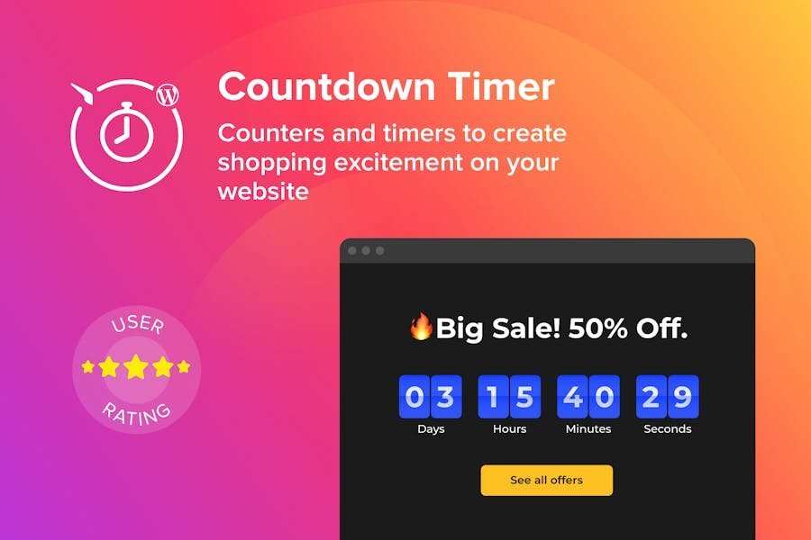 WordPress Countdown Timer Plugin 1 WordPress Countdown Timer Plugin