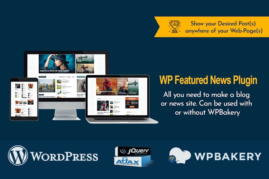 WP Featured News Pro Custom Posts Listing Plugin 1 WP Featured News Pro Custom Posts Listing Plugin