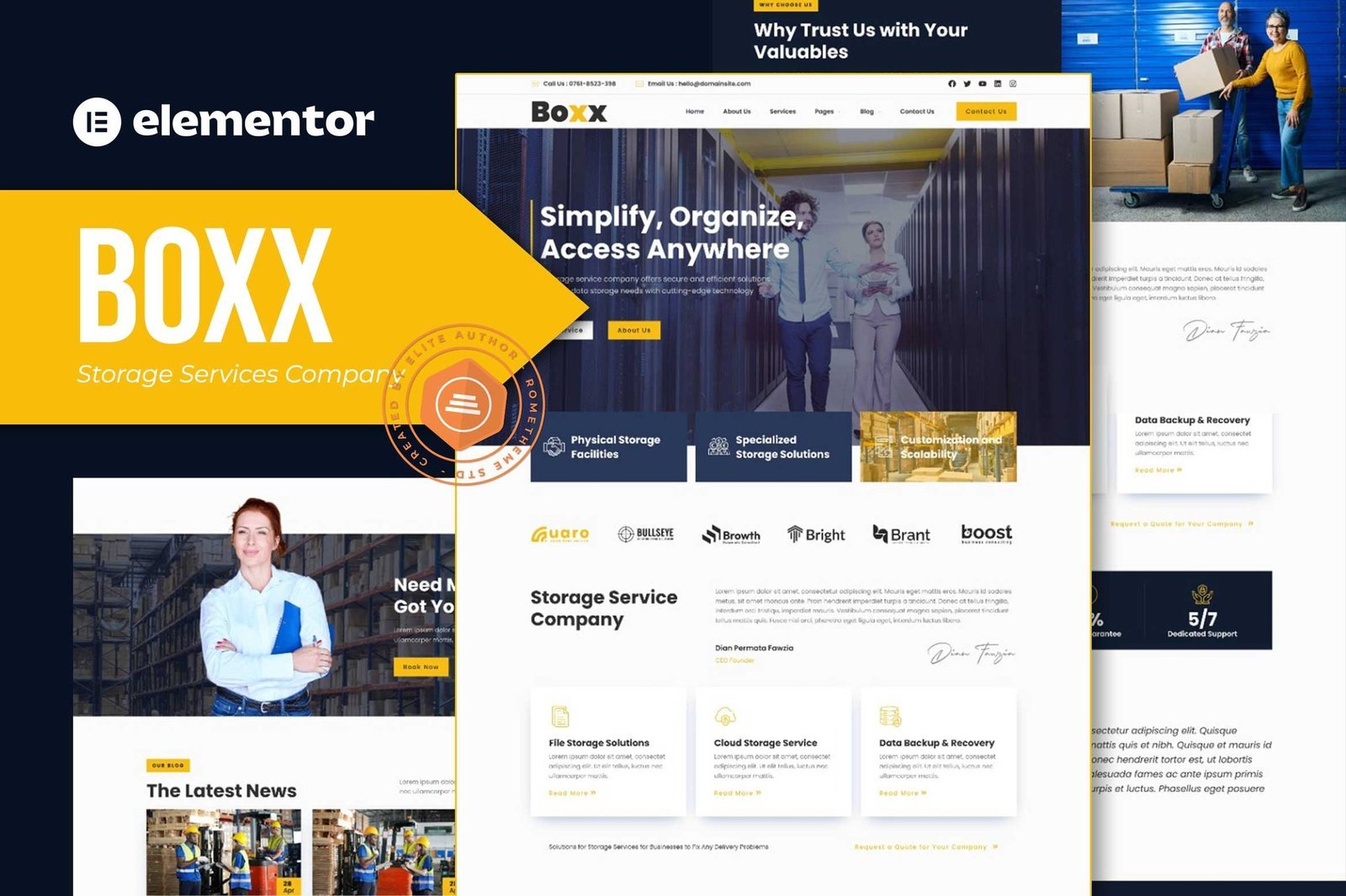 Boxx - Storage Services Company Elementor Template Kit 1 Boxx - Storage Services Company Elementor Template Kit