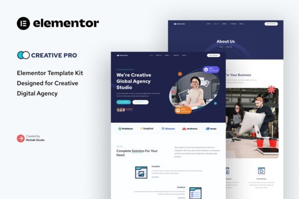 Creativepro - Creative Agency Studio Elementor Template Kit