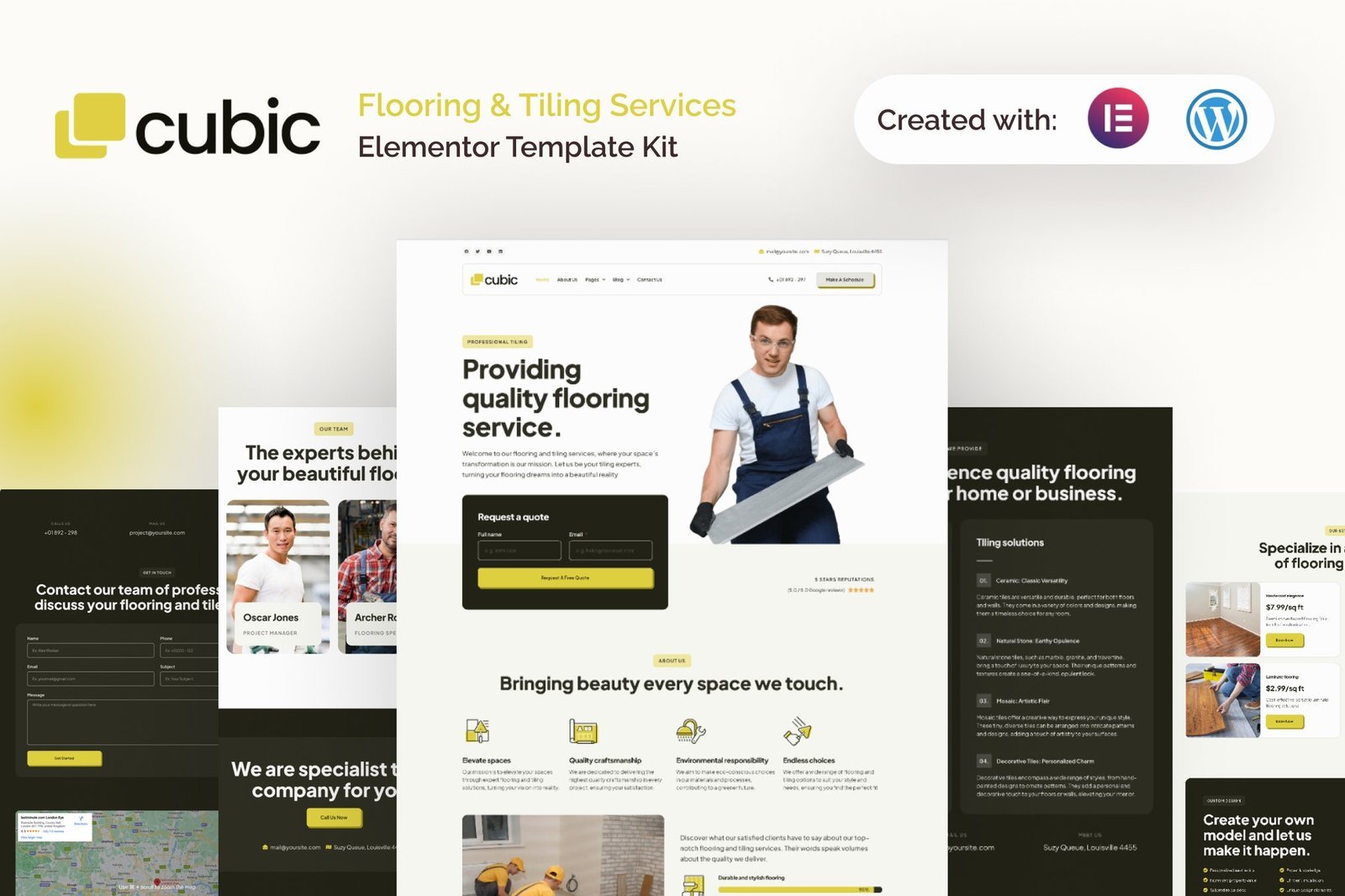 Cubic - Flooring & Tiling Services Elementor Pro Template Kit 1 Cubic - Flooring & Tiling Services Elementor Pro Template Kit