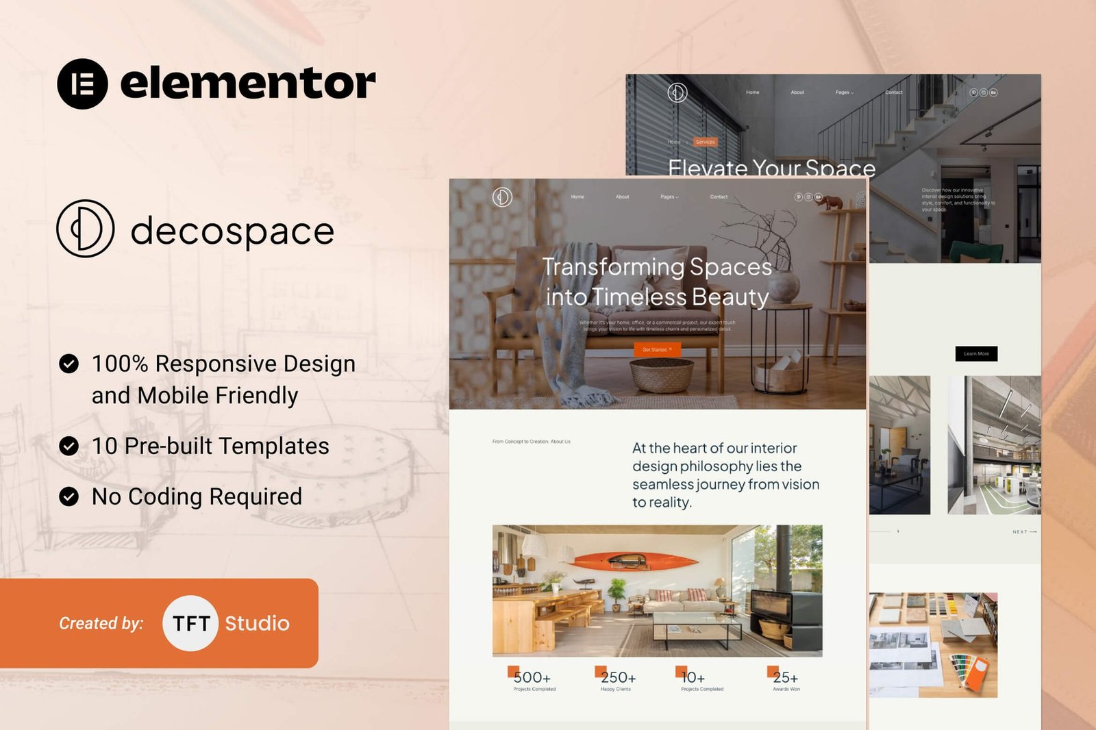Decospace - Sleek Home Decor Elementor Template Kit