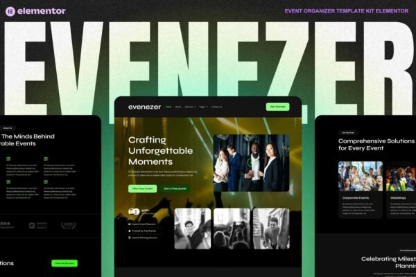 Evenizer - Event Organizer Elementor Template Kit