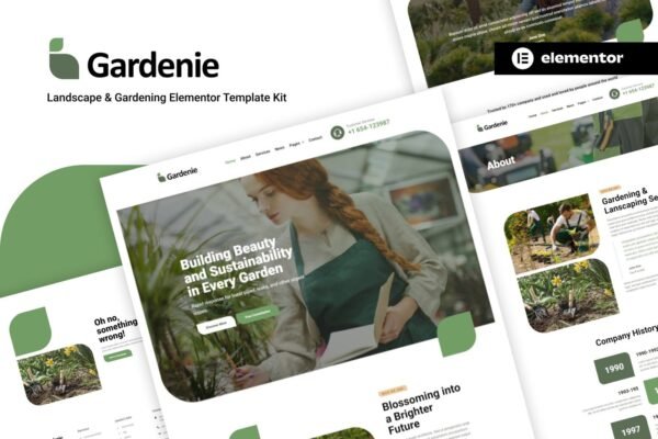 Gardenie - Landscape & Gardening Elementor Template Kit