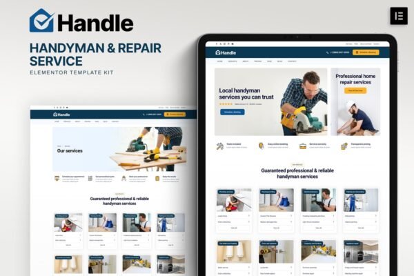 Handle - Handyman & Repair Service Elementor Template Kit