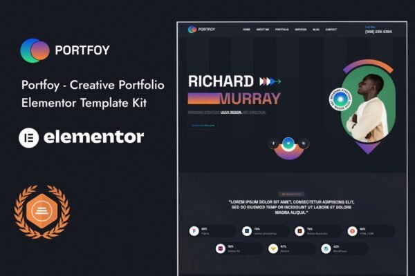 Portfoy - Portfolio Elementor Template Kit