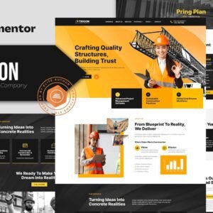 Trigon Construction Elementor Template Kit mainimage