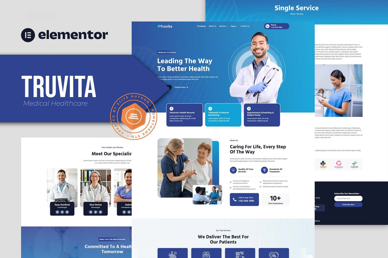 Truvita - Medical Healthcare Elementor Template Kit 1 Truvita - Medical Healthcare Elementor Template Kit